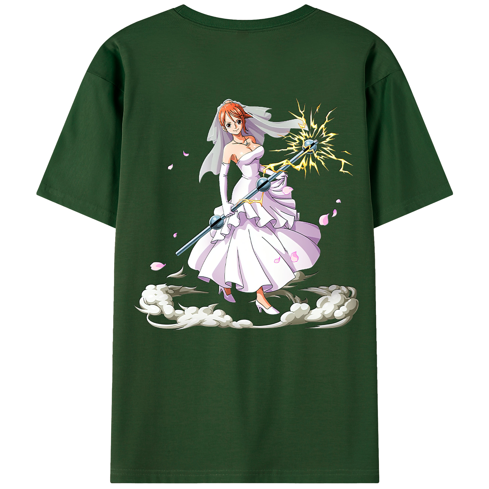 ワンピース ナミ ONE PIECE Nami 綿100％半袖Tシャツ（背面プリント）